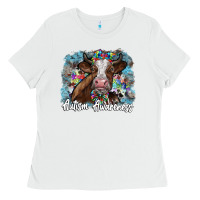 White autism awareness 2 Ladies Tee - SublimationCraftShop