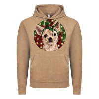 Vintage Coffee Christmas Chihuahua With Buffalo Plaid Vintage Hoodie - RanaPortraitStore