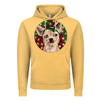 Vintage Mustard Christmas Chihuahua With Buffalo Plaid Vintage Hoodie - RanaPortraitStore