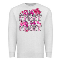 Her Fight Is Our Fight Cancer Awareness Premium Sweatshirt | Teevron