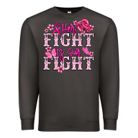 Smoke Her fight is our fight Cancer Awareness Premium Sweatshirt - HowdyJamesFarm