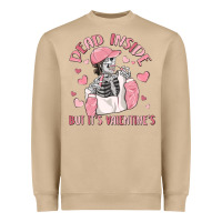 Mushroom dead inside but it's valentine's Heavyweight Sweatshirt - MaliasSmallBusiness