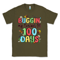 Army Green buggin my teacher for 100 days Classic Tee - MaliasSmallBusiness