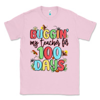 Bubblegum Pink buggin my teacher for 100 days Classic Tee - MaliasSmallBusiness