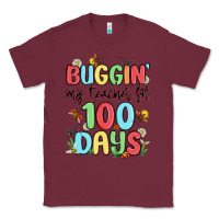 Burgundy buggin my teacher for 100 days Classic Tee - MaliasSmallBusiness