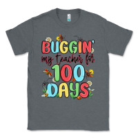 Charcoal Heather buggin my teacher for 100 days Classic Tee - MaliasSmallBusiness