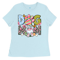 Baby Blue Easter Dog Mom Easter Day Ladies Tee - Neo Western