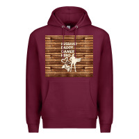 Burgundy husband daddy gamer hero Premium Hoodie - TumblerDesignByShophia