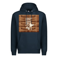 Navy husband daddy gamer hero Premium Hoodie - TumblerDesignByShophia