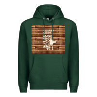Sports Green husband daddy gamer hero Premium Hoodie - TumblerDesignByShophia