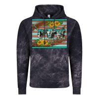Cloud Black western cow serape leopard sunflowers mousepad Vintage Hoodie - BarkalooDesign