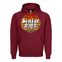 Burgundy senior 2022 Zipper Hoodie - BarkalooDesign