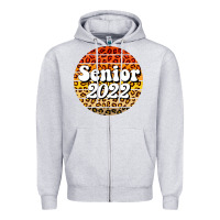 Heather Grey senior 2022 Zipper Hoodie - BarkalooDesign