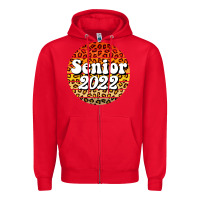Red senior 2022 Zipper Hoodie - BarkalooDesign