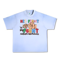 Grape Ice his fight is my fight autism awareness Urban Heavy Tee - MaliasSmallBusiness