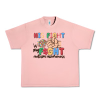 Salmon his fight is my fight autism awareness Urban Heavy Tee - MaliasSmallBusiness
