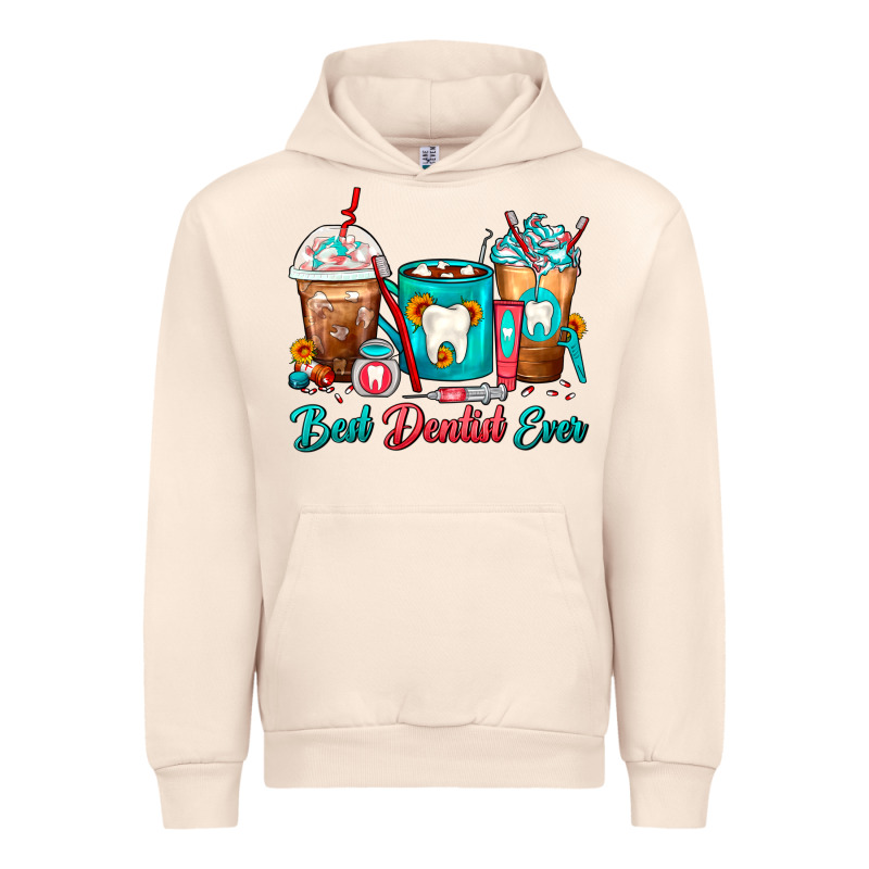 Best Dentist Ever Dentist Coffee Cups Urban Hoodie by FaDigitalArtStudio | Teevron