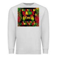 Dove Grey i paused my game Premium Sweatshirt - TumblerDesignByShophia