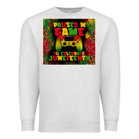 Oatmeal Heather i paused my game Premium Sweatshirt - TumblerDesignByShophia