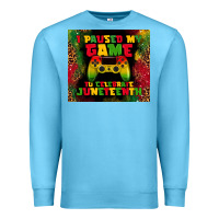 Ocean Blue i paused my game Premium Sweatshirt - TumblerDesignByShophia