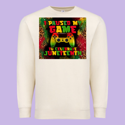 I Paused My Game Premium Sweatshirt Designed By Tumblerdesignbyshophia