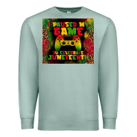 Seafoam i paused my game Premium Sweatshirt - TumblerDesignByShophia