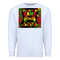 White i paused my game Premium Sweatshirt - TumblerDesignByShophia