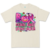 Bone halloween boo with cancer ribbon breast cancer sca Premium Tee - AdoDesignShop