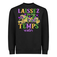 Black laissez les bon temps rouler Heavyweight Sweatshirt - MaliasSmallBusiness