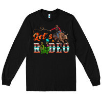 Black lets rodeo Long Sleeve Tee - NancyCooperArtShop