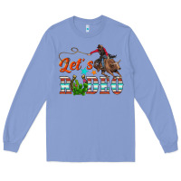 Colony Blue lets rodeo Long Sleeve Tee - NancyCooperArtShop