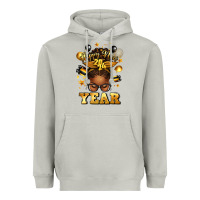 Moon Dust happy new year afro messy bun Heavyweight Hoodie - texasbilliewilder