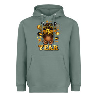 Sage happy new year afro messy bun Heavyweight Hoodie - texasbilliewilder