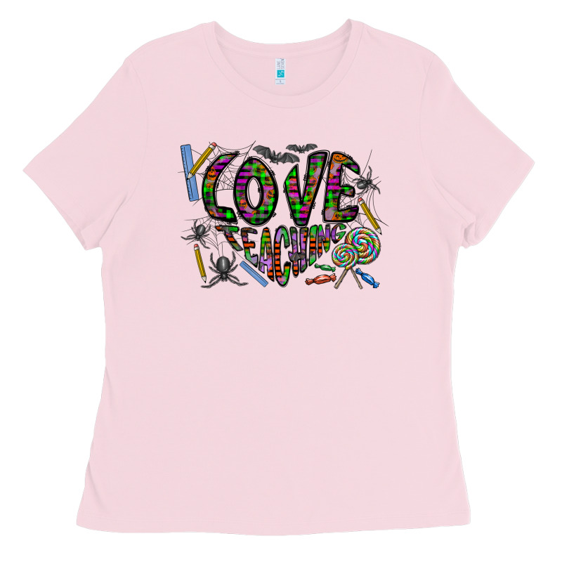 I Love Teaching Ladies Tee by CowhideDigitalArt | Teevron