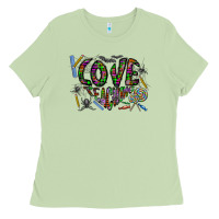 Matcha i love teaching Ladies Tee - CowhideDigitalArt