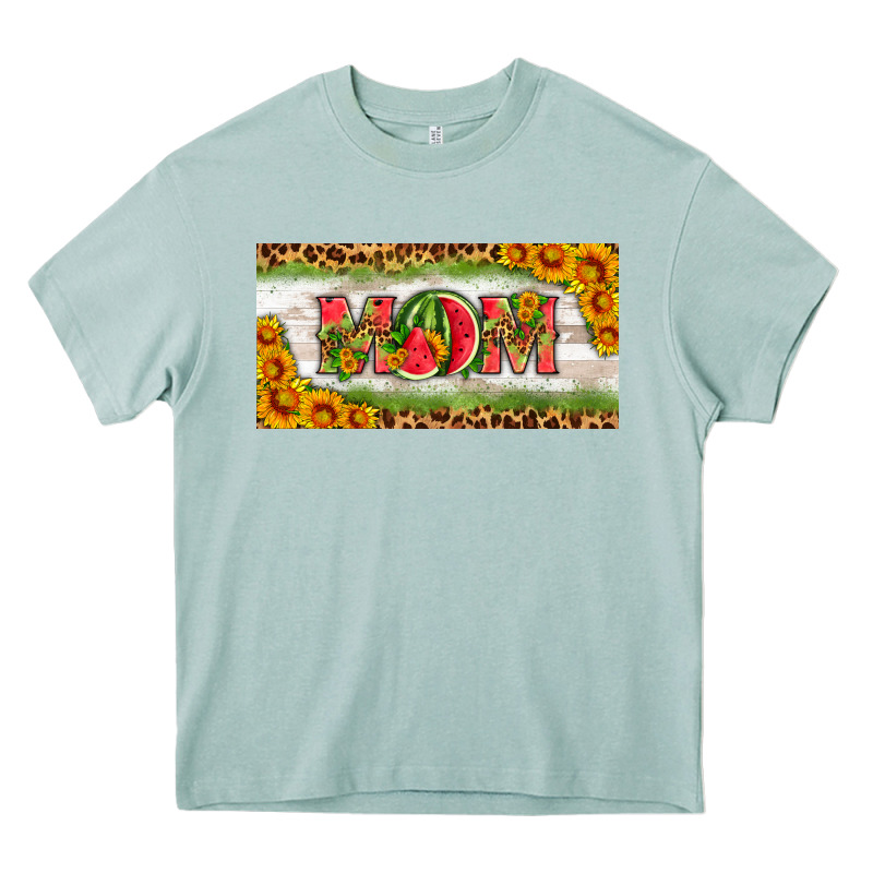 Watermelon Mom License Plate Heavy Core Tee by HRA Design Shop | Teevron