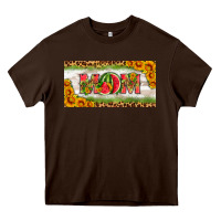 Chocolate Brown watermelon mom license plate Heavy Core Tee - HRA Design Shop