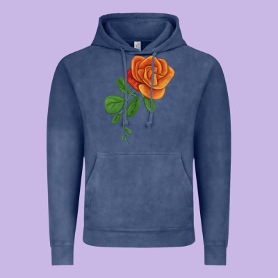 Burst Of Joy Rose Vintage Hoodie Designed By Lillyallendesigns