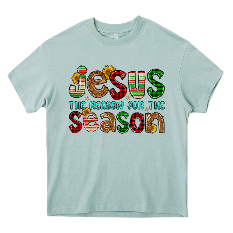 Jesus The Reason For The Season Heavy Core Tee by FaDigitalArtStudio | Teevron