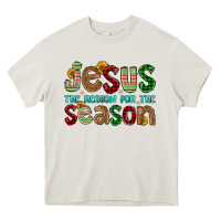 Cream jesus the reason for the season Heavy Core Tee - FaDigitalArtStudio