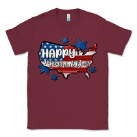 Burgundy happy memorial day usa Classic Tee - MaliasSmallBusiness