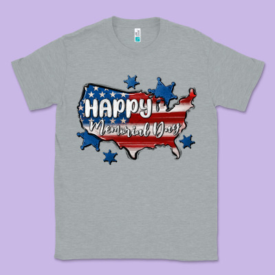 Happy Memorial Day Usa Classic Tee Designed By Maliassmallbusiness