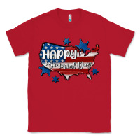 Red happy memorial day usa Classic Tee - MaliasSmallBusiness