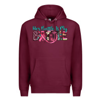 Burgundy her battle is my battle Premium Hoodie - JahusDesignShop