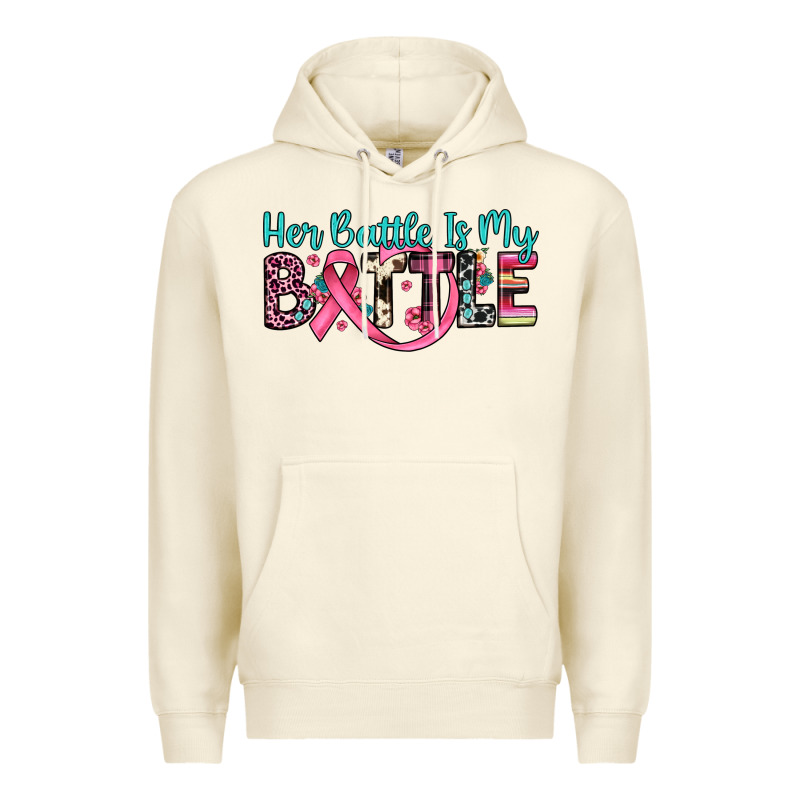 Her Battle Is My Battle Premium Hoodie by JahusDesignShop | Teevron