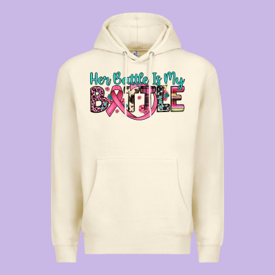 Her Battle Is My Battle Premium Hoodie Designed By Jahusdesignshop