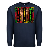 Navy black lives matter juneteenth Premium Sweatshirt - TumblerDesignByShophia