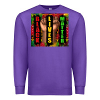 Purple black lives matter juneteenth Premium Sweatshirt - TumblerDesignByShophia
