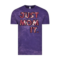 Cloud Purple Just Mom It Vintage Tee - Jasminsmagicworld