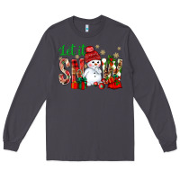 Smoke let it snow with snowman Long Sleeve Tee - NancyCooperArtShop